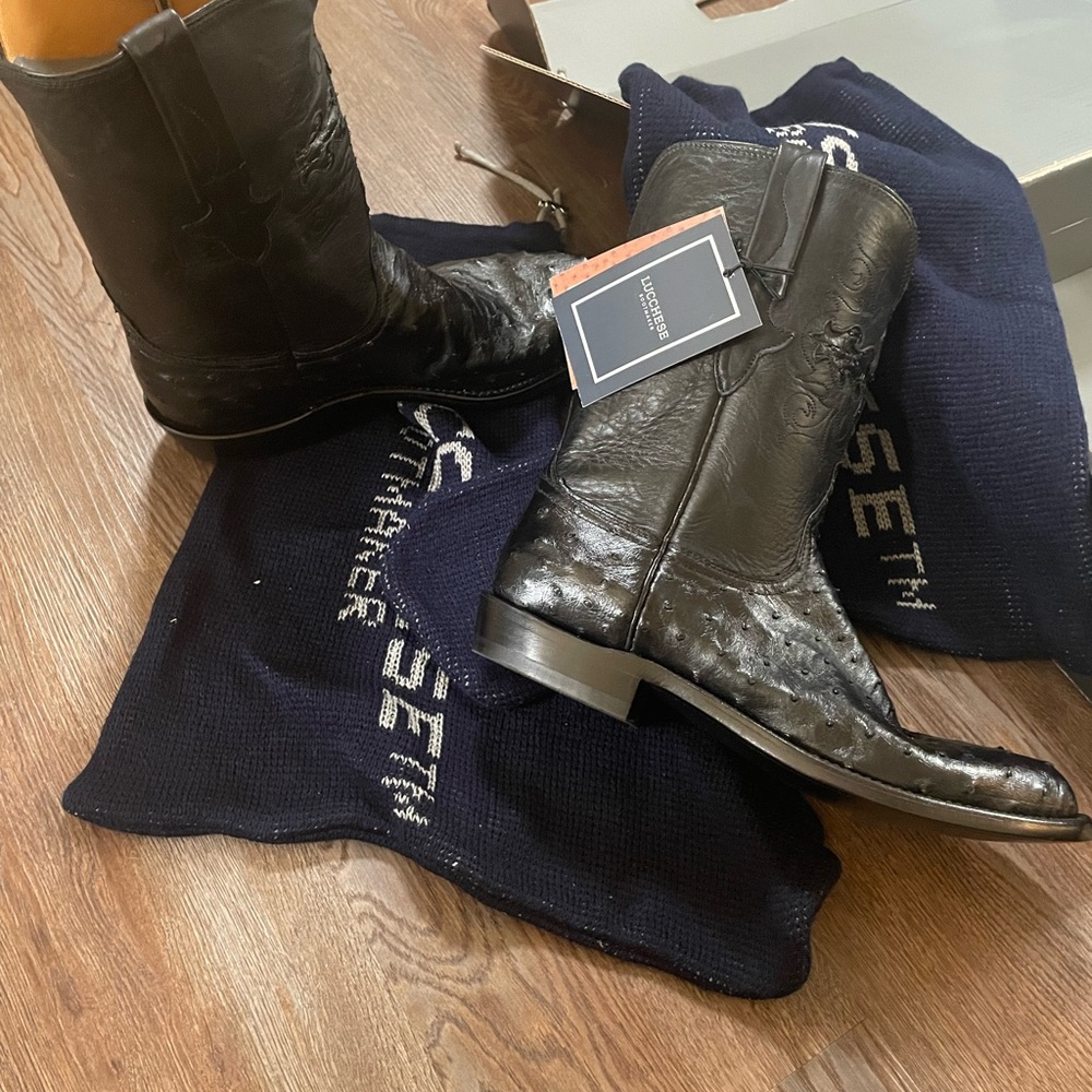 Lucchese Men’s Full-Quill Ostrich Boots